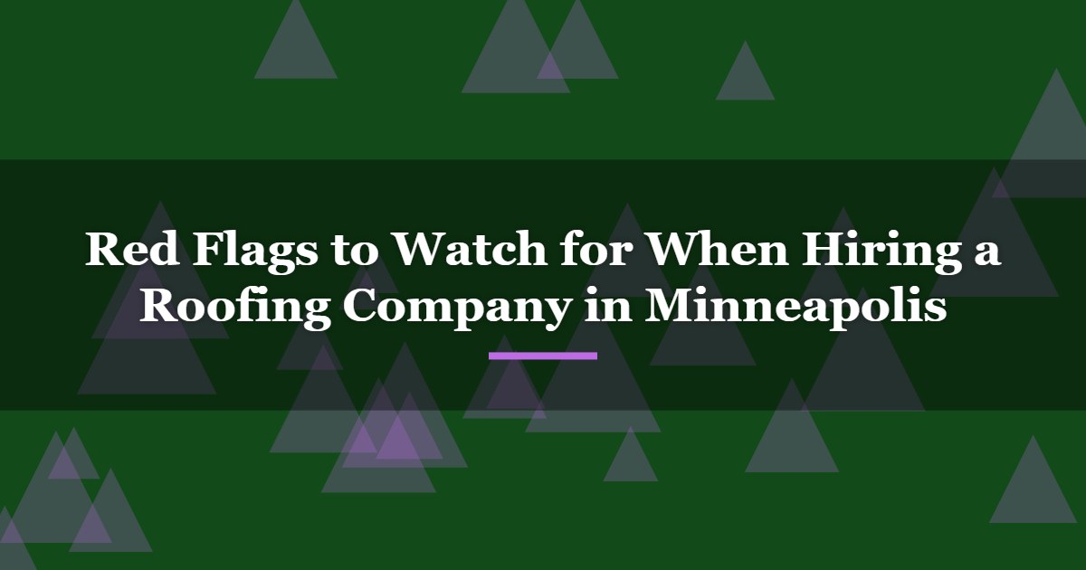 roofing company minneapolis